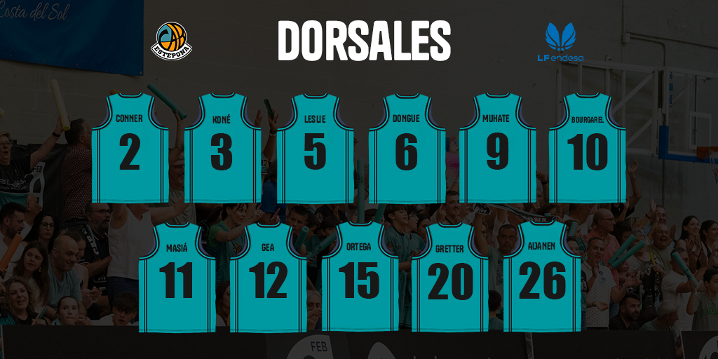 Las jugadoras del CAB Estepona definen sus dorsales para el debut del equipo en LF Endesa